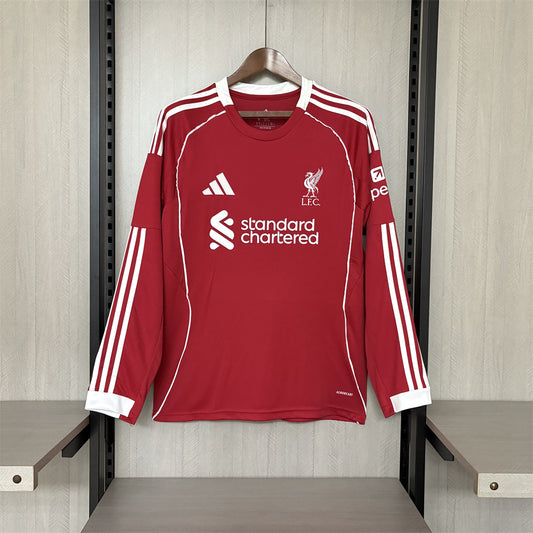 Liverpool 25/26 Long Sleeve Home kit